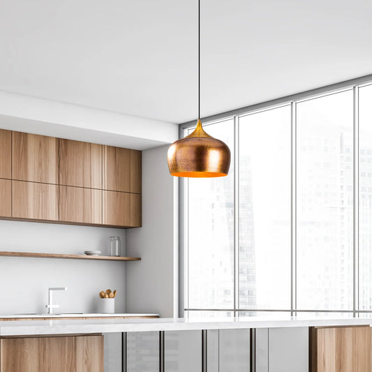 3 Room Ideas with Gold Dome Pendant Lights