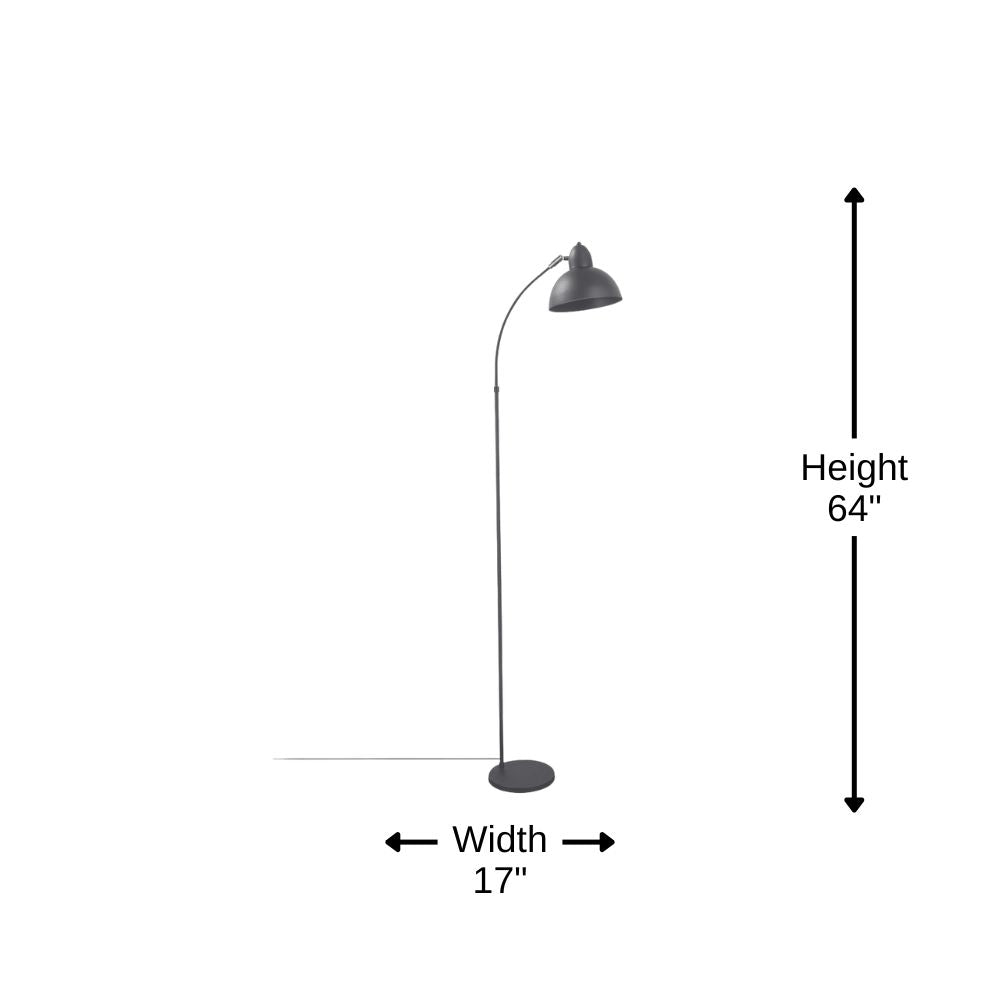 Luxe Arc Floor Lamp Black