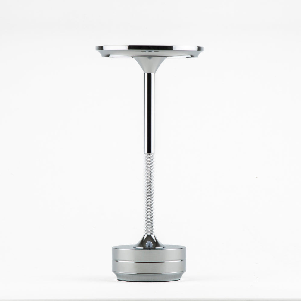 Silver Rechargeable Touch Table Lamp