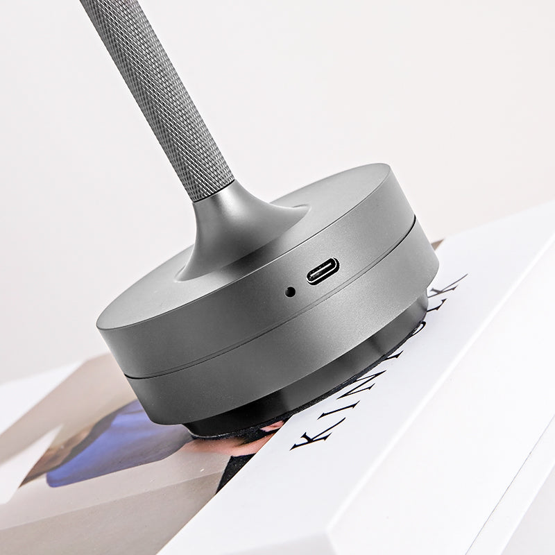 Silver Rechargeable Touch Table Lamp