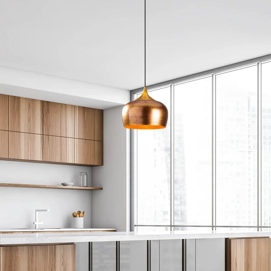 3-Room-Ideas-with-Gold-Dome-Pendant-Lights SwiftBeacon