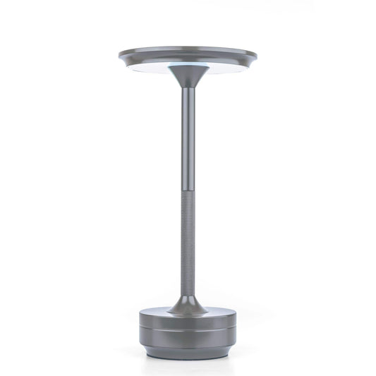 Silver Rechargeable Touch Table Lamp