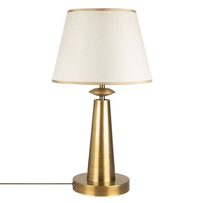 Eclipse Elegance gold desk lamp with tapered design.