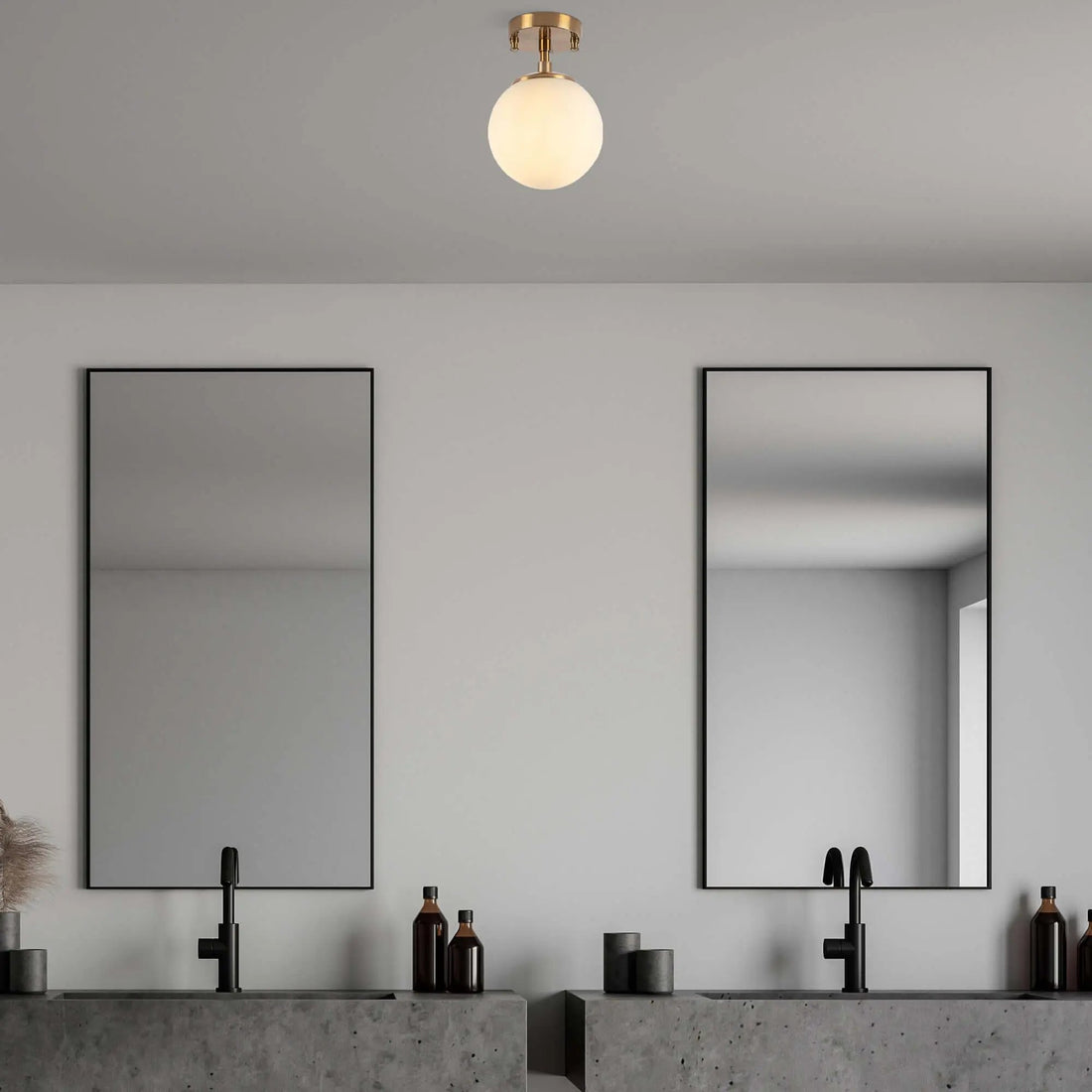 Frosted Sphere Ceiling Light - SwiftBeacon