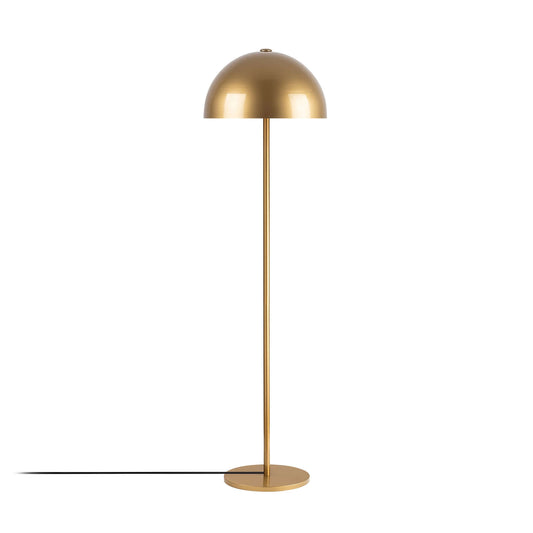 Golden Harmony Floor Lamp with dome shade and gold finish, elegant lighting for sophisticated spaces.