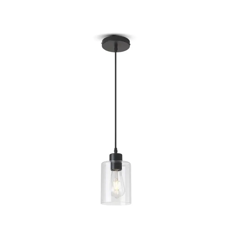 Farmhouse Black Glass Pendant Light Fixtures SwiftBeacon