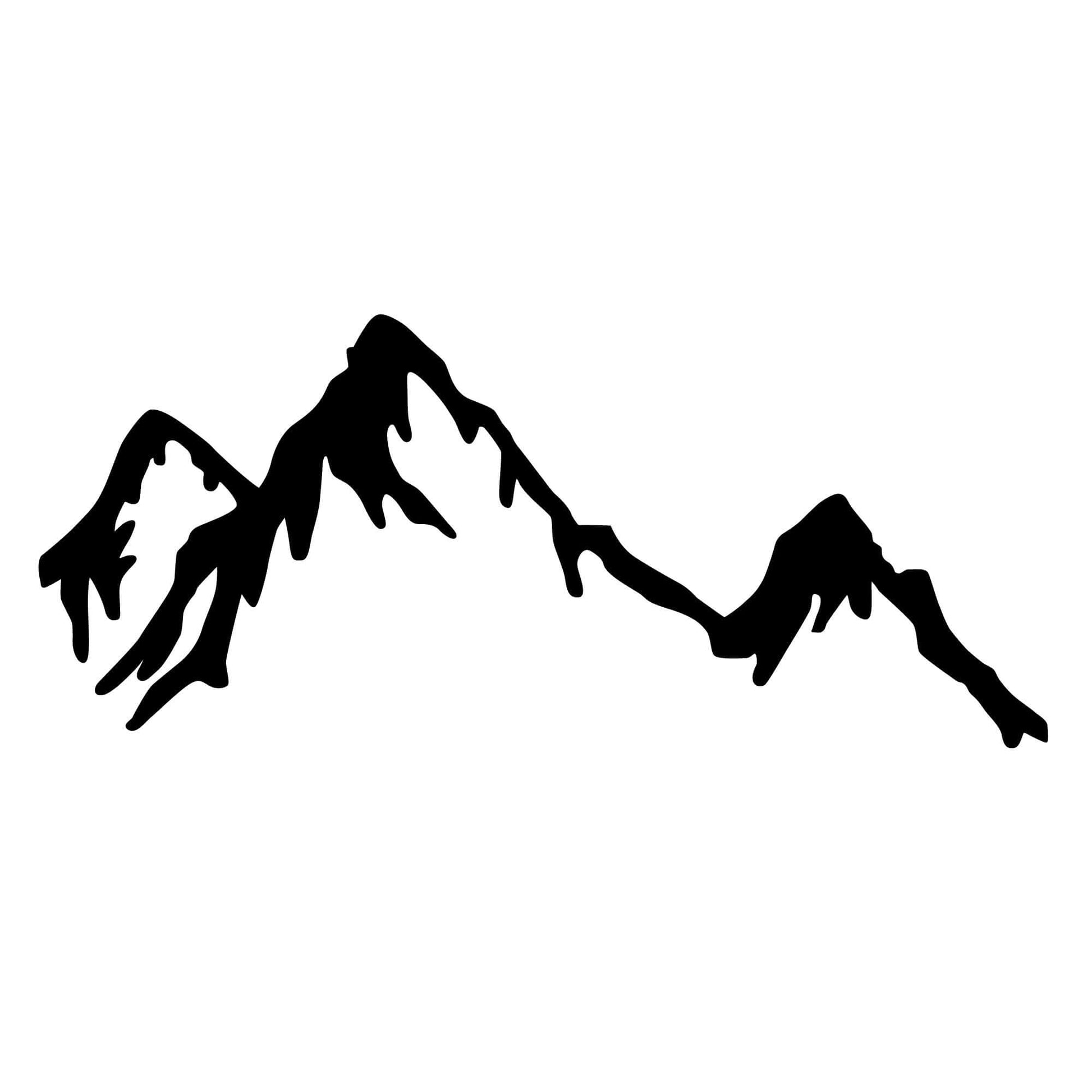 Majestic Peaks metal wall decor with mountain silhouette design for elegant home decor.