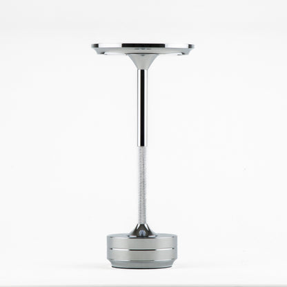 Silver Rechargeable Touch Table Lamp