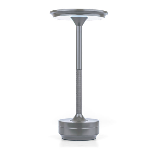 Silver Rechargeable Touch Table Lamp