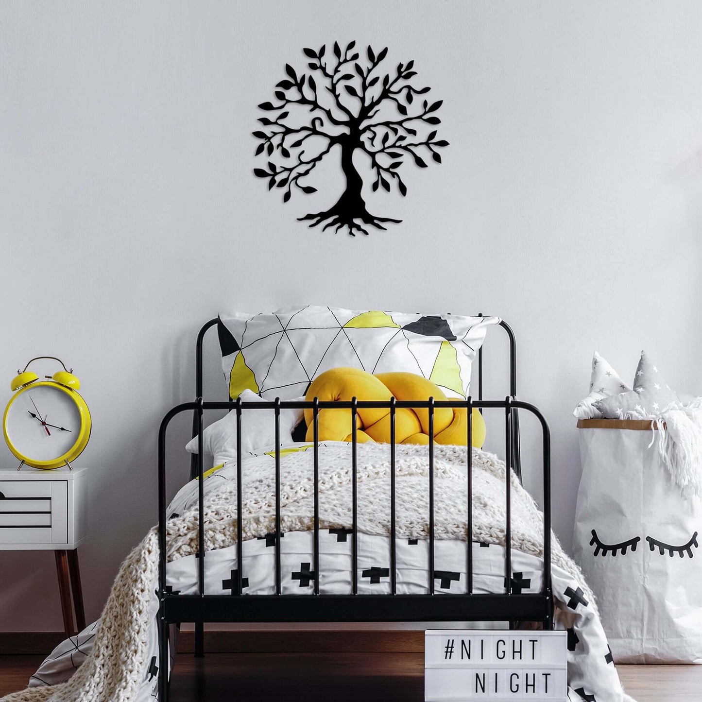 Timeless Tree of Life metal wall decor with intricate design for elegant home decor.