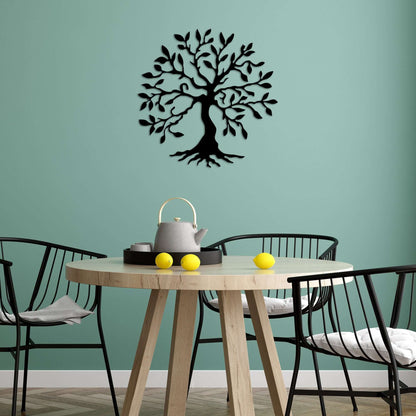 Timeless Tree of Life metal wall decor with intricate design for elegant home decor.